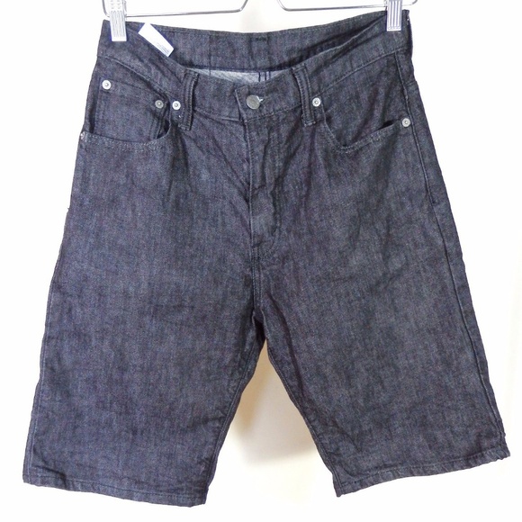 levis 569 shorts black